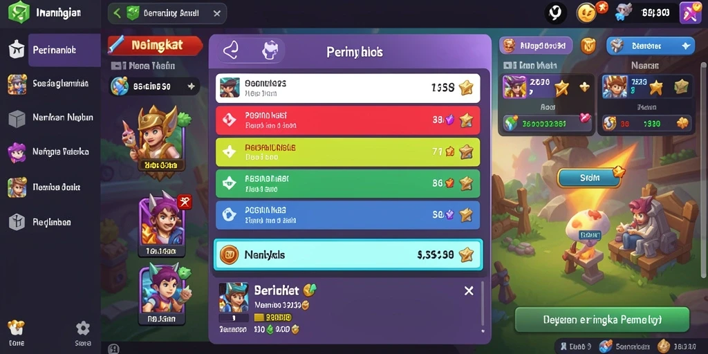 Screenshot menunjukkan tampilan antarmuka yang menarik.