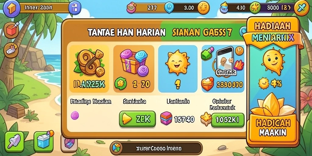 Tampilan awal yang menarik dan intuitif.