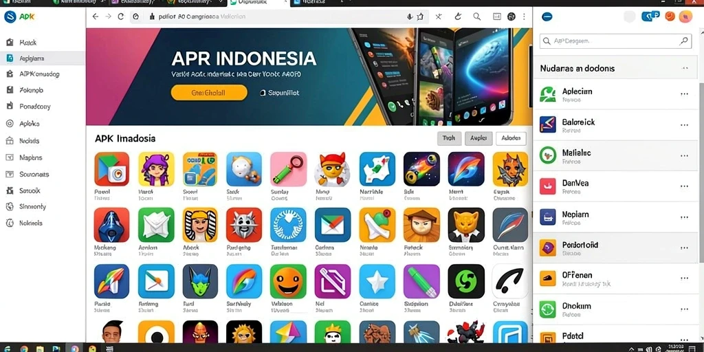 Tampilan utama yang menarik dan penuh warna.