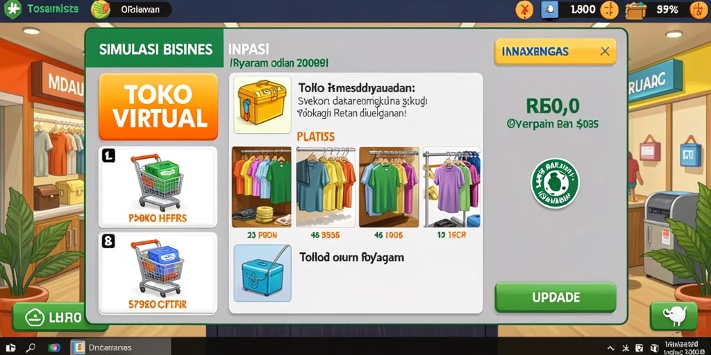 Tampilan antarmuka yang menarik dan modern.